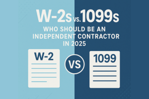 W-2s vs. 1099s—Who Should be an Independent Contractor in 2025
